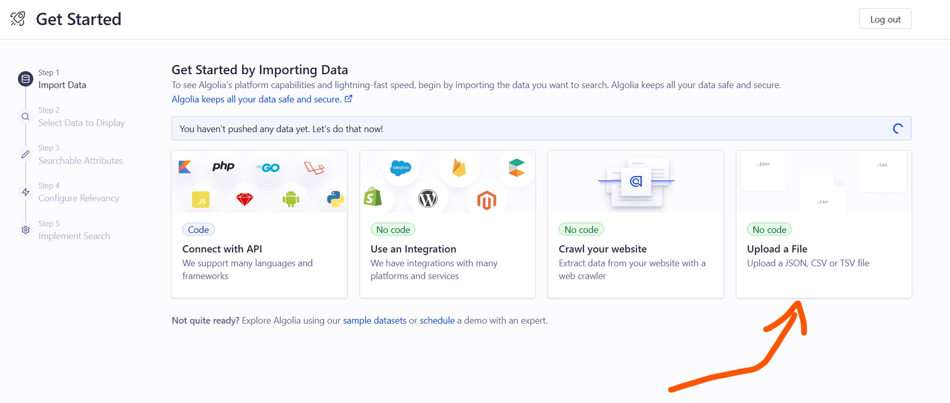 Algolia Screen