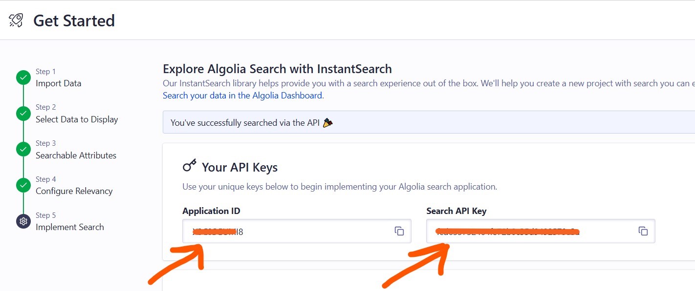 Algolia Screen