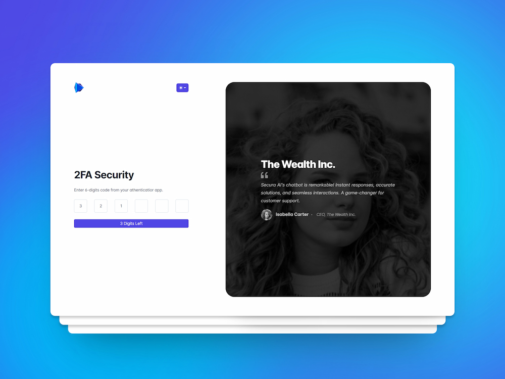 Secura - Free HTML Authentication Pages Template