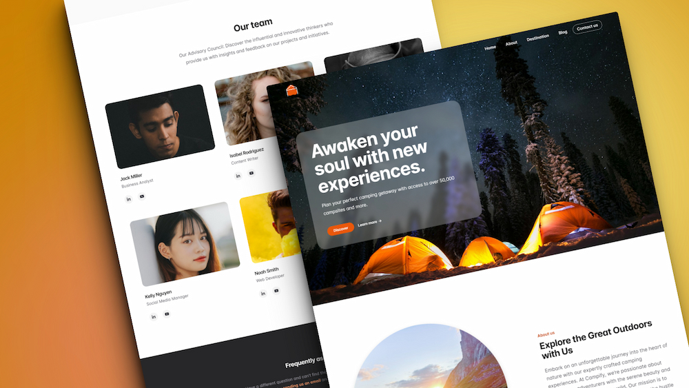 Campify - Camping HTML Landing Page Template