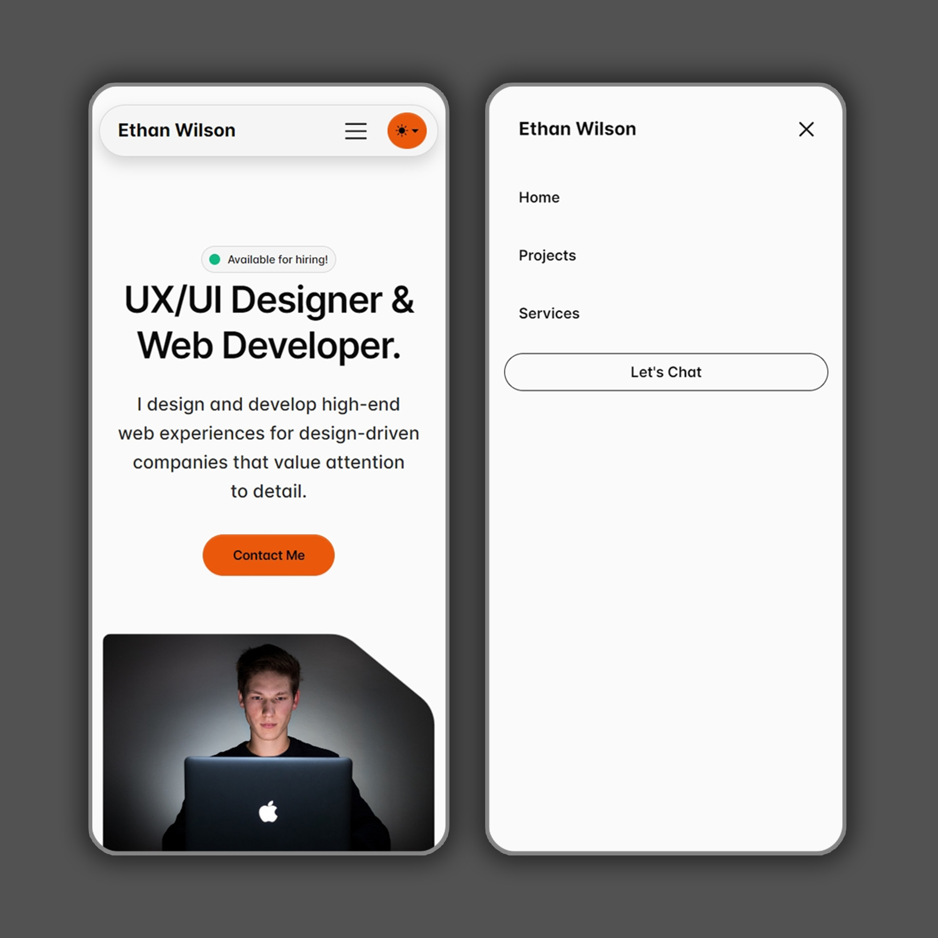 Uxoria - Modern HTML Portfolio Template for UX/UI Designers & Web ...