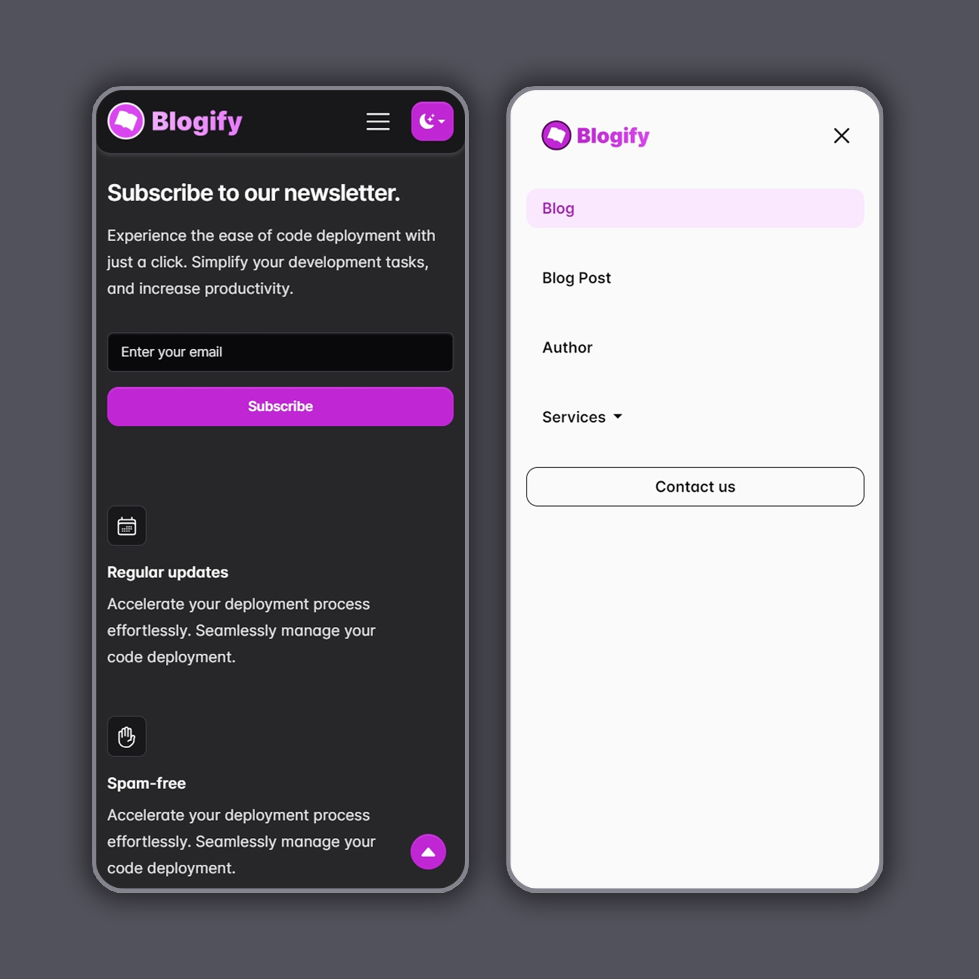 Blogify - Elegant HTML Blog Website Template for Engaging Content